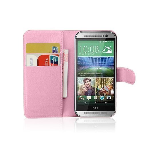 Kierkegaard Pinkki Htc One Mini 2 Nahkakotelo