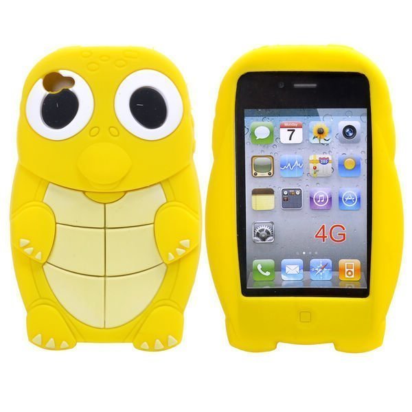 Kilpikonna Keltainen Iphone 4s Silikonikuori