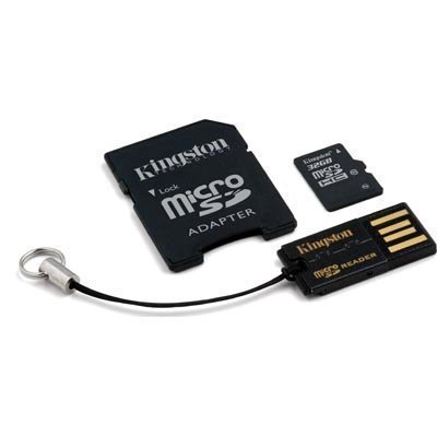 Kingston muistikortti microSDHC 32GB USB-muistikortinlukija
