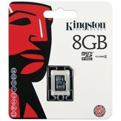 Kingston muistikortti microSDHC 8 Gt Class 4