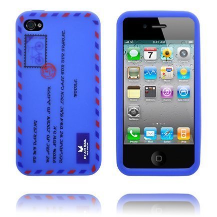 Kirjekuori Design Sininen Iphone 4s Silikonikuori