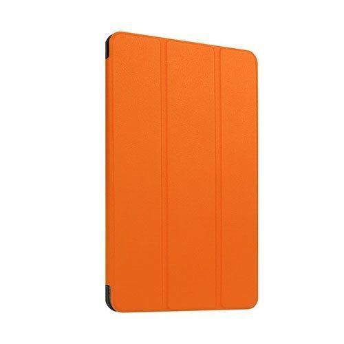 Kolmesti Taittuva Huawei Mediapad T1 10 Nahkakotelo Oranssi