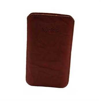 Konkis Leather Case Samsung i9100 Galaxy S2 HTC Sensation Sensation XE Washed Choco Brown