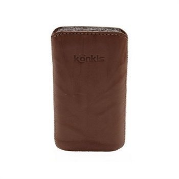 Konkis Leather Case iPhone 4 / 4S HTC Desire S Nokia Asha 303 Washed Brown