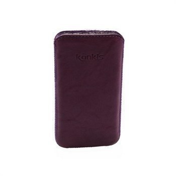 Konkis Leather Case iPhone 4 / 4S HTC Desire S Nokia Asha 303 Washed Purple