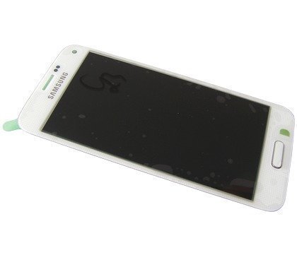 Kosketuspaneeli and LCD Näyttö Samsung SM-G800F Galaxy Mini S5/ SM-G800H Galaxy S5 mini Duos valkoinen Alkuperäinen