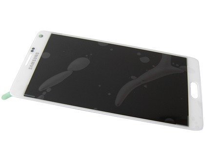Kosketuspaneeli and LCD Näyttö Samsung SM-N910 Galaxy Note 4 valkoinen Alkuperäinen