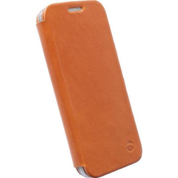 Krusell Kiruna FlipCase Nahkakotelo Galaxy S6/S6 Edge ruskea