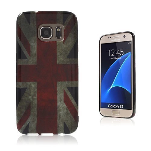 Krøyer Samsung Galaxy S7 Kuori Vanhanaikainen Britannian Lippu