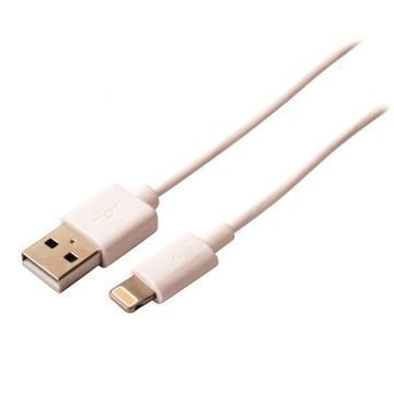 Ksix Lightning / USB Kaapeli iPhone 6S Plus iPhone 6 / 6S iPad Pro Valkoinen