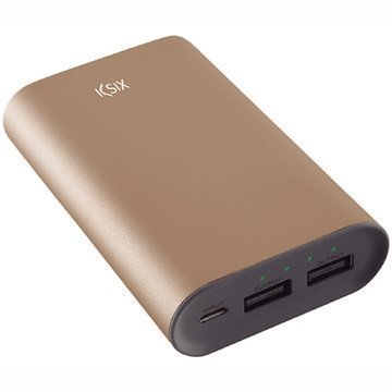 Ksix Metal Powerlive+ 6000 mAh Virtapankki Kulta