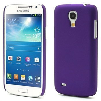 Kumipintainen Suojakotelo Samsung Galaxy S4 Mini I9190 I9192 I9195 Violetti
