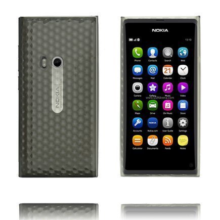 Kuutiot Harmaa Nokia N9 Silikonikuori