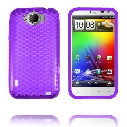 Kuutiot Violetti Htc Sensation Xl Silikonikuori