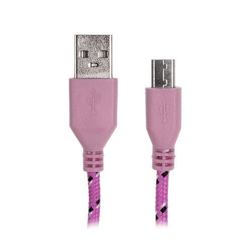 Kuvioitu Usb 2.0 Kaapeli Samsung / Sony / Htc / Huawei Pinkki