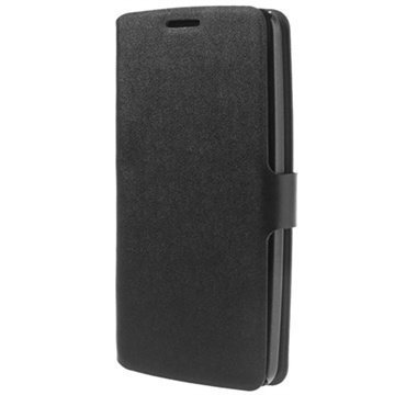 LG G Flex Doormoon Wallet Nahkakotelo Musta