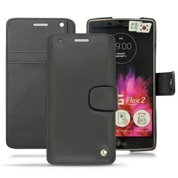 LG G Flex2 Noreve Wallet Nahkakotelo Musta