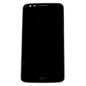 LG G2 Etukuori & LCD Näyttö Musta