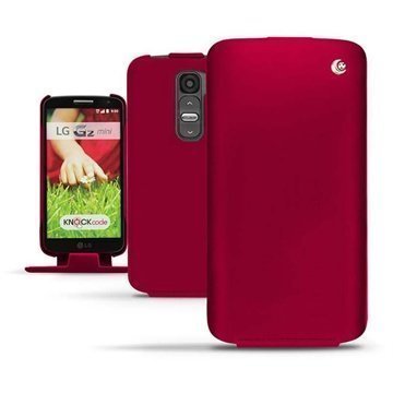 LG G2 Mini Noreve Tradition Läpällinen Nahkakotelo Punainen