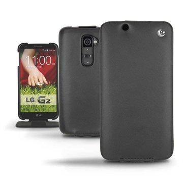 LG G2 Noreve Tradition Flip Nahkakotelo Â Musta