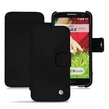 LG G2 mini Noreve Tradition B Wallet Nahkakotelo Pikimusta