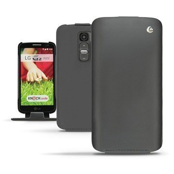 LG G2 mini Noreve Tradition Läpällinen Nahkakotelo Musta