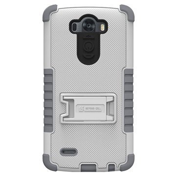 LG G3 Beyond Cell Tri Shield Case White / Grey