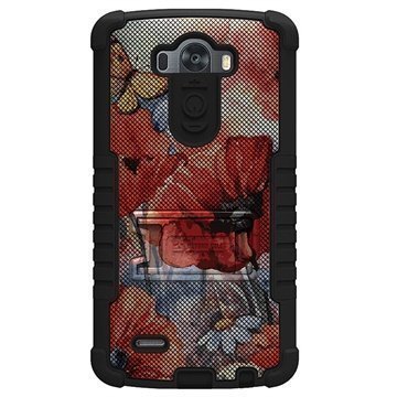 LG G3 Beyond Cell Tri Shield Design Hybridi Suojakuori Spring Canvas