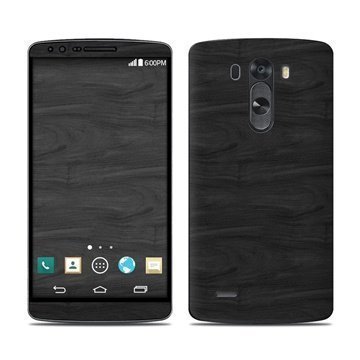 LG G3 Black Woodgrain Suojakalvo