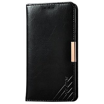 LG G3 Kalaideng Royale II Nahkainen Lompakkokotelo Musta