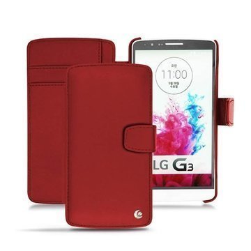 LG G3 Noreve Tradition B Lompakkomallinen Nahkakotelo Tomaatinpunainen