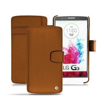 LG G3 Noreve Tradition B Wallet Nahkakotelo Ruskea