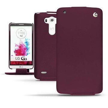 LG G3 Noreve Tradition Läpällinen Nahkakotelo Lie de vin