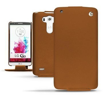 LG G3 Noreve Tradition Läpällinen Nahkakotelo Ruskea