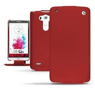 LG G3 Noreve Tradition Läpällinen Nahkakotelo Tomaatti