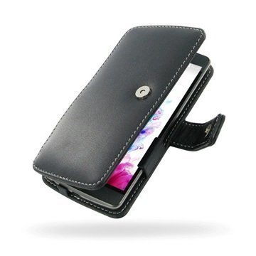 LG G3 S PDair Deluxe Book Type Nahkakotelo Musta