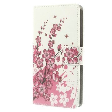 LG G3 S Wallet Nahkakotelo Lotus
