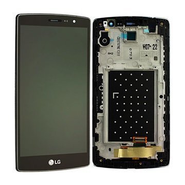 LG G4 Beat Etukuori & LCD Näyttö Metallin Harmaa