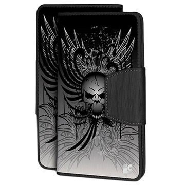 LG G4 Stylus Beyond Cell Infolio Design Lompakkokotelo Wing Skull