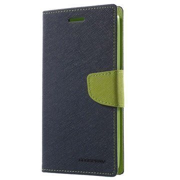 LG G4 Stylus Mercury Goospery Fancy Diary Lompakkokotelo Sininen / Vihreä