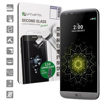 LG G5 4smarts Curved Glass Näytönsuoja Musta