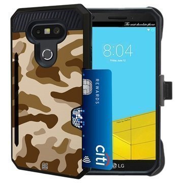 LG G5 Beyond Cell Rugged Kombo Shell Case Desert Camouflage