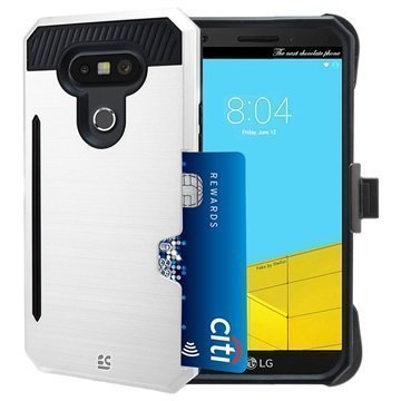 LG G5 Beyond Cell Rugged Kombo Shell Case White / Black
