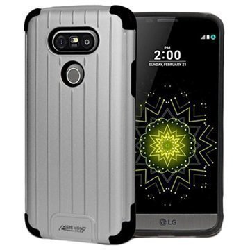 LG G5 Beyond Cell Slim Duo Shield Kotelo Hopea / Musta