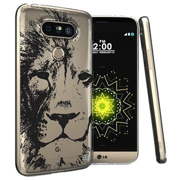 LG G5 Beyond Cell Tri Max Kotelo Lion Sketch