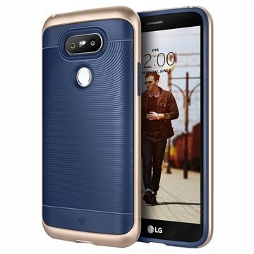 LG G5 Caseology Wavelength Suojakuori Laivastonsininen / Kulta