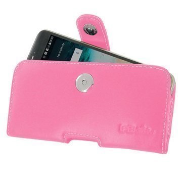 LG G5 PDair Vaakasuuntainen Nahkakotelo Pinkki