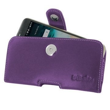 LG G5 PDair Vaakasuuntainen Nahkakotelo Violetti