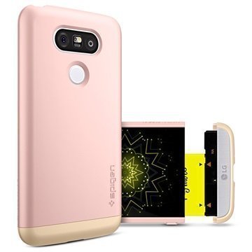 LG G5 Spigen Style Armor Kotelo Ruusukulta