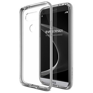 LG G5 VRS Design Crystal Bumper -Sarjan Kotelo Vaalea Hopea